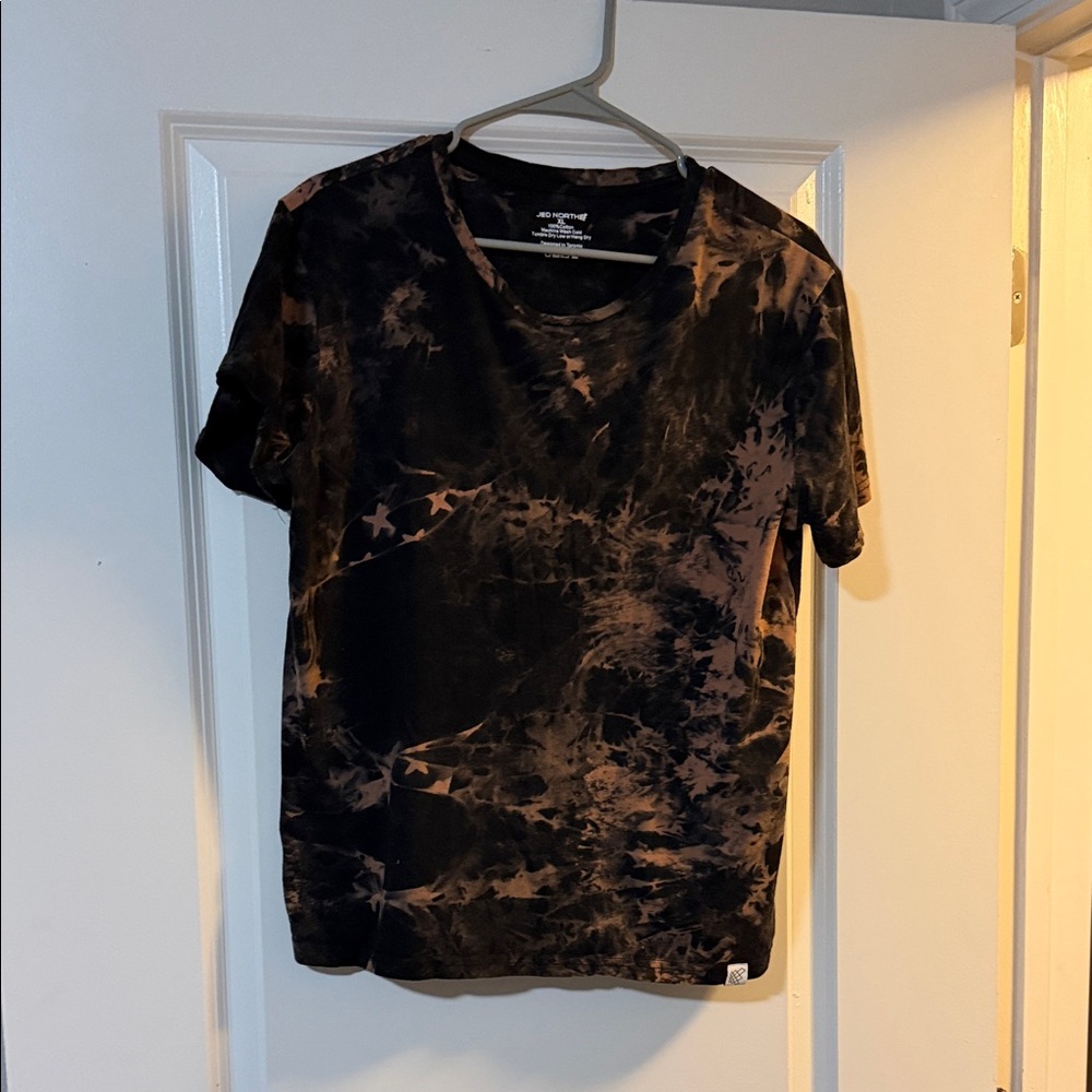 Black and Brown Tie-Dye T-Shirt XL